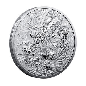 Azure Dragon Metall-Entscheidungsmünze Gold-Silber-Relief Drachenmuster Sammlerstück Geschenk - Product Image 5