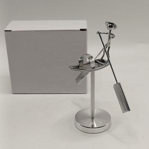 <span class=keywords><strong>Adorno</strong></span> de Equilibrio de Arte Moderno <span class=keywords><strong>para</strong></span> Decoración del Hogar u Oficina, Péndulo, <span class=keywords><strong>Cuna</strong></span> de Newton, Figura de Pescador, Hombre Equilibrista, Decoración de Escritorio - Product Image 6