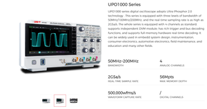 <span class=keywords><strong>UNIT</strong></span> UPO1204X-E 200MHz Digitales Oszilloskop 4 ANALOGKANÄLE 2GSa/s Maximale Speichertiefe 56 Mpts - Product Image 5