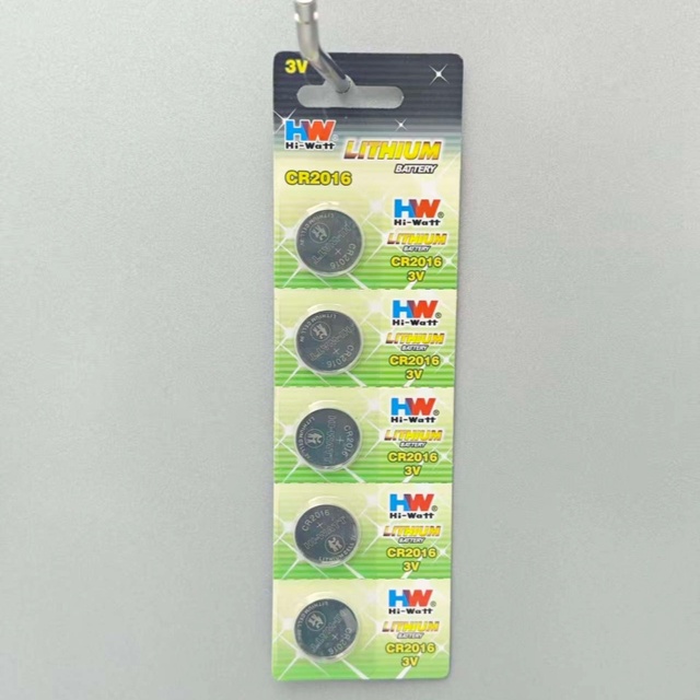 3V CR2016 Lithium Battery Button Cell Coin Battery for Watch Car Key CE Certified