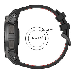 Nouvel arrivage <span class=keywords><strong>Garmin</strong></span> Instinct3 Smartwatch Bracelet Double Couleur Bracelet en Silicone Libération Rapide 45mm 50mm Bracelet Mode - Product Image 6