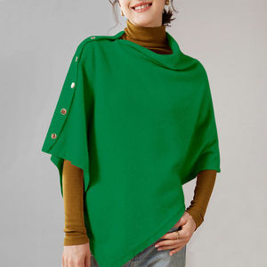 Poncho de Invierno para Mujer, Marca Wusi, Personalizado de Fábrica, con Serigrafía, Tipo Cárdigan, Suéter, Abrigo - Product Image 1