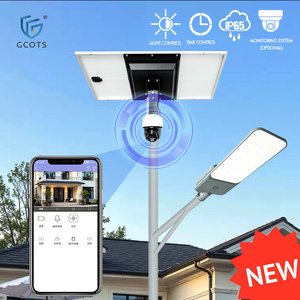 IP65 Waterproof <b>Solar</b> Street <b>Lights</b> Outdoor with CCTV Camera Dual Supply <b>System</b> for Outdoor Security Monitoring in Private Areas - Product Image 1