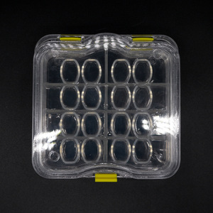 Denture Storage Box 6 Compartment Clear Plastic Case For Veneer Teeth Care - Product Image 3