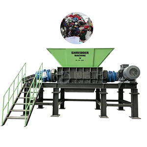 Trituradora Industrial Multifuncional de Doble Eje con Motor para Reciclaje de Ropa, Equipo Automático de Alta Eficiencia - Product Image 1