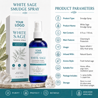Semprotan Pembersih Organik Baru dari Kayu Cendana & Chamomile yang Diperas Dingin untuk Relaksasi & Pembersihan Spiritual 100% Murni