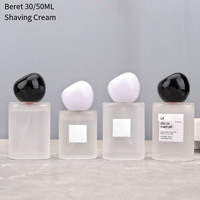 En stock – Flacon de parfum à col vissé 30 ml 50 ml, flacon pulvérisateur en verre dépoli, flacon de parfum vide pour transfert