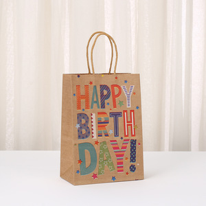 Impresión personalizada de alta calidad Bolsas de papel Kraft recicladas de calidad alimentaria duraderas ecológicas con asas - Product Image 2