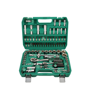 Jeu de clés à douilles professionnel haute performance de <span class=keywords><strong>94</strong></span> pièces, kit d'outils à cliquet pour l'entretien des garages, camions et véhicules électriques - Product Image 1