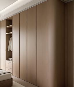 ארון בגדים רב מכר לשנת 2025 בסגנון רטרו עם גימור דמוי עץ ואפשרויות אחסון מרובות לריהוט חדר שינה - Product Image 2