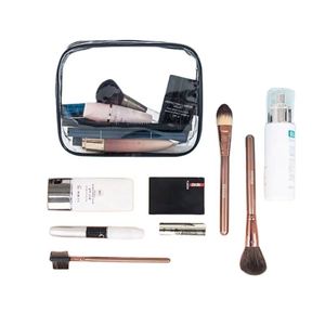 Pochettes transparentes en PVC personnalisées avec logo pour femmes, sacs de voyage à fermeture éclair pour articles de toilette, maquillage et cosmétiques - Product Image 4