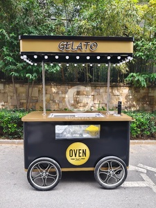 Carrito de Comida Ambulante Etodevice para Hamburguesas y Café, Carrito Comercial para Venta de Flores y Café - Product Image 2