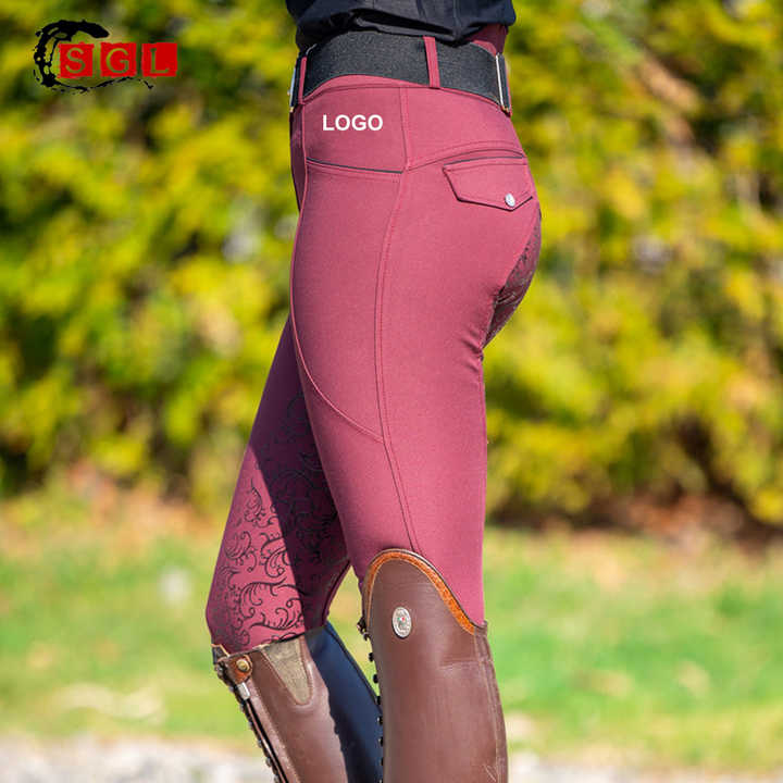 AK Rainbow Pull On High Waisted Breathable Horse Riding Tights/Leggings - View #6