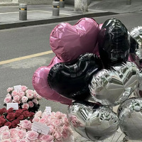 Ballons en Mylar en forme de cœur rouge de 18 pouces, gonflables à l'hélium, personnalisés, Globos San Valentin, Anniversaire, Saint-Valentin, Décoration de mariage