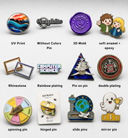 Broche en métal personnalisée en gros, épinglette en émail avec logo sur mesure, cadeau souvenir, broche décorative pour vêtements
