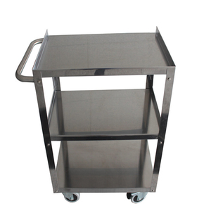 3-stöckiger Rollwagen Kücheninsel auf Rädern Edelstahl Mehrzweck-Servierwagen Buffet-Tisch für Party Restaurant Bestseller - Product Image 2