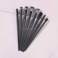 Ensemble de 8 pinceaux professionnels marron pour les yeux, en poils synthétiques, pour le maquillage du visage, pinceau estompeur, pinceau sourcils, pinceau illuminateur, kit d'outils de beauté