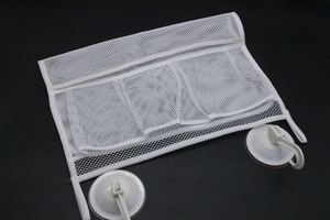 Cesta de almacenamiento de ropa para niños, juguetes de <span class=keywords><strong>baño</strong></span> para bebés, organizador de red, bolsa organizadora de cosas colgantes de malla con ventosa - Product Image 2