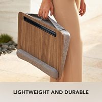 Combohome Mini bureau d'ordinateur portable coloré en bois sans lumière LED Mini Lapdesk Lap Top Table
