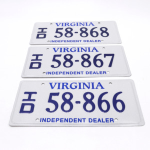 Placa de Matrícula Inteligente de Vidrio con Logotipo Decorativo Personalizado en Relieve de Aluminio Antiguo al por Mayor - Product Image 2