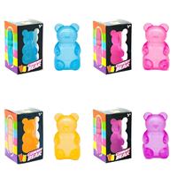 Nouveau jouet anti-stress en TPR en forme d'ours, à rebond lent, pour soulager l'anxiété et la relaxation, à partir de 14 ans