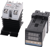 Contrôleur de température LCD numérique ABS REX-C100 PID plage ODM 0 à 900C AC100-240V thermocouple SSR40A