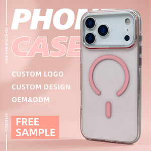 Custodia per iPhone 17 Pro Max in PC rigido lucido trasparente, personalizzabile, compatibile con la ricarica wireless - Product Image 1