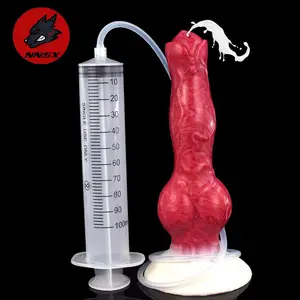 Faak America Hot Selling Squirting Dog Knot Dildo Ejaculation Animal Dildo For Women