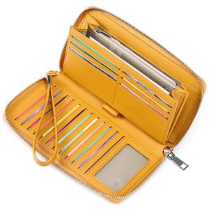Women's Wallet Large Capacity Multi Card Slots RFID Blocking Zipper <b>Clutch</b> <b>Bag</b> Everyday Use - Product Image 5