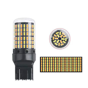 ไฟเบรค LED สวิตช์แบ็คแบบสองสี ขาว-เหลือง สำหรับรถยนต์ ADT DC 12V-28V สว่างพิเศษ 2880LM 168LEDs SMD-3014 1156 7443 3157 ระบบ Canbus - Product Image 5