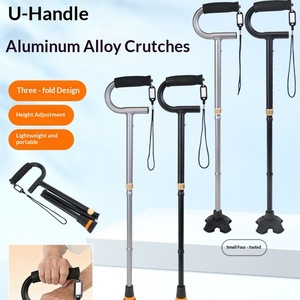 Exclusive Design Body Friendly Vibration Damping Solid Shaft Elder Nursing Daily Mobility Walking Stick Crutch - Product Image 1