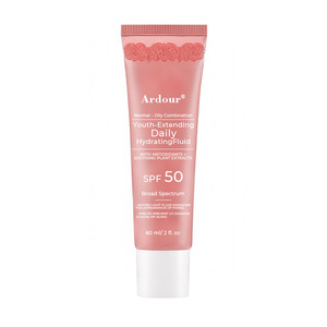 ครีมกันแดด OEM SPF 50 + แบบเบาและไม่เหนียวเหนอะหนะเหมาะสำหรับผิวมันและผิวผสมครีมกันแดดสีเขียว - Product Image 2