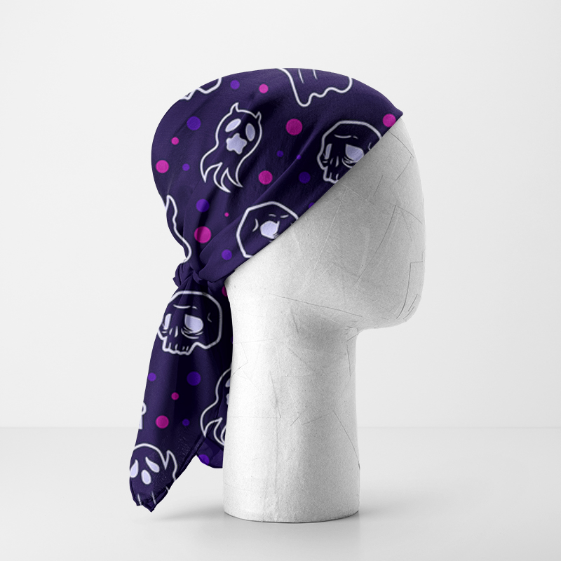 100% コットンパイレーツスケルトンハンカチラップリストバンド