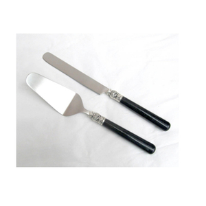 Juego de servir pasteles minimalista de acero inoxidable de la mejor calidad (cuchillo y espátula) a precio de mayoreo - Product Image 1