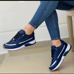 Nouvelles Baskets Basses Plates de Loisirs pour Femmes, Grande Taille, Style Tennis, Nouveau Design, En Stock - Product Image 4