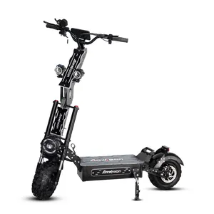 8000W 72V 13 Inch Dualtron Kick Scooter Double Brakes Suspension Electric Scooters