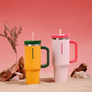 Gobelet Isotherme en Acier Inoxydable à Double Paroi avec Poignée, pour Sublimation, Boissons Chaudes et Froides, 40 oz - Product Image 4