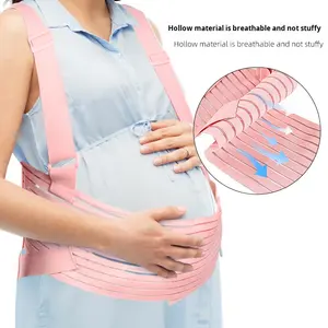 Cinturón de Soporte Lumbar para Adultos, Correa de Hombro Ajustable, Faja Prenatal, Protección de Cintura, Cinturón de Maternidad Transpirable - Product Image 4