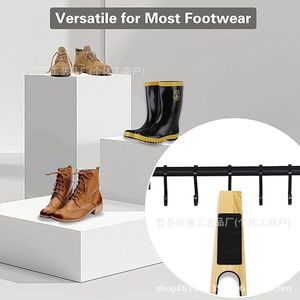 Herramienta para quitar zapatos de madera maciza con almohadilla antideslizante para facilitar la extracción de botas, uso doméstico - Product Image 3