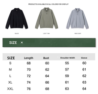Hoodie Pria Bahan Fleece Katun Grosir, Resleting 1/4, Polos, Bordir Custom