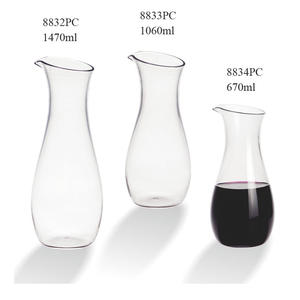 <span class=keywords><strong>Carafe</strong></span> à vin en plastique <span class=keywords><strong>incassable</strong></span> 670 ml (22 oz) transparente pour bar - Product Image 3