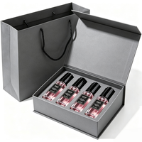 Boîte à parfum, flacon de 10 ml, emballage en gros, boîte rigide magnétique en carton blanc de luxe personnalisée, solutions d'emballage avec insert en mousse