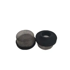 30 40 50 Mesh 3/4 1 Inch Rubber Frame Filter Element Bowl Shape Cone Filter Filter Caps For Shower Head Washer