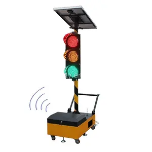 200 Mm 300 Mm Merah Kuning Hijau Penuh Bola Lampu LED Traffic Light dengan Tanda Kurung 60W