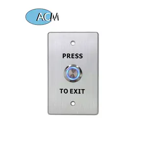 Outdoor Weather IP65 IP66 IP67 Waterproof Metal on off LED Light illuminated switch quick release push to exit button
