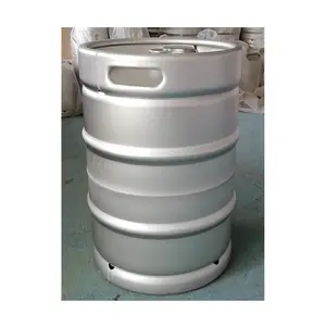 Barril de cerveja, 1/2 50 litros 15.5 galão usados fornecedores dos eua fabricação em aço inoxidável sankey vazio novo barril de preço de desconto grande barril de cerveja barril