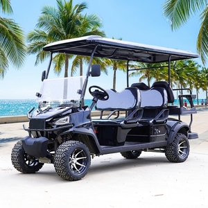 Electric Steel Golf Cart 4 Seater <b>72V</b> Customize <b>Battery</b> with Rear Box Extra Space DOT Certified US Market - Product Image 1