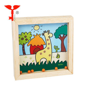 Balance en bois Creux Boule Classique en Gros Jouet Éducatif En Bois Perles Jeu de <span class=keywords><strong>Labyrinthe</strong></span> Pour Les Enfants - Product Image 6