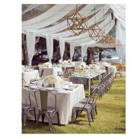 Chapiteau Portable de mariage transparent, grande toile de décoration extérieure, doublure intérieure, tentes de mariage