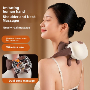 2025 recargable 2000mAh batería Mini masajeador de cuello sensación de tacto Real forma de mano masajeador nuevo diseño - Product Image 2